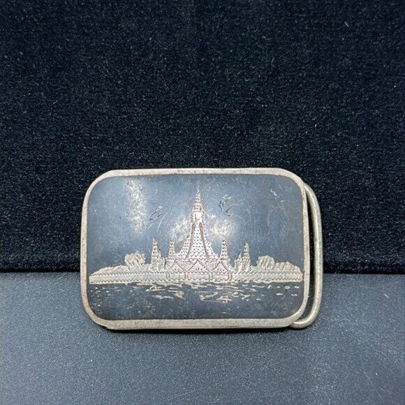 Siam sterling silver belt buckle 925 - Picture 1 of 3